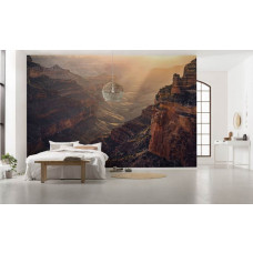 Eine Fototapete der Wunder Blick auf den Grand Canyon Landschaft im Schlafzimmer.