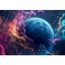 Die Sterne und Planeten der Milchstraße, großartig dargestellt auf dieser galaktischen Fototapete.