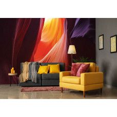 Fototapete mit einer Höhle mit 3D-Effekt für Wohnzimmer.