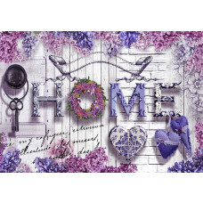 Fototapete mit Blumen und abstrakten Bildunterschriften, ein Hauch von Kunst für jeden Raum.