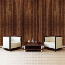 Eine Fototapete mit braunen Holzplanken in einem abstrakten Stil.