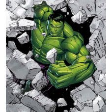 Fototapete Hulk Breaker, starke Szene mit Hulk aus Avengers.