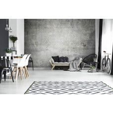 Eine Fototapete mit Industriebeton für das Wohnzimmer.