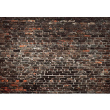 Fototapete mit einer industriellen Steinwand, mit einem urbanen Flair.