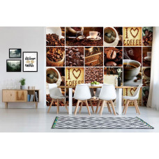 Kaffee Collage Fototapete