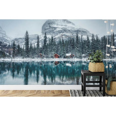 Ein stimmungsvolles Bild des schönen O'Hara-Sees, perfekt für eine Büroumgebung.