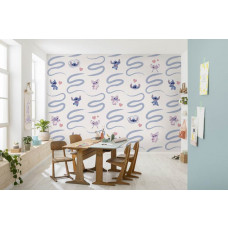 In de kinderkamer brengt het fotobehang met Stitch en Angel een vrolijke en zorgzame uitstraling.