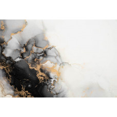 Fototapete mit einer luxuriösen goldenen Marmortextur, die einen industriellen und raffinierten Stil hervorhebt.