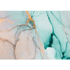 Abstrakte Fototapete mit Marmormustern in Blau, künstlerisch und stilvoll.