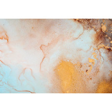 Fototapete mit Marmorkunst in Rosa- und Goldtönen, dargestellt in einem luxuriösen abstrakten Design.