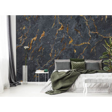 Eine Fototapete von Marmorlava im abstrakten Kunststil für Schlafzimmer.