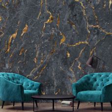 Eine Fototapete von Marmorlava im abstrakten Kunststil für Wohnzimmer.