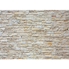 Fototapete mit einer modernen Backsteinwand.