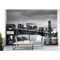 Eine Fototapete der kultigen New Yorker Brücke im urbanen Stil, für einen modernen und coolen Look. Dieser Druck passt perfekt ins Wohnzimmer und sorgt für eine urbane und robuste Atmosphäre.