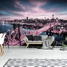 Eine Fototapete von New York City in Amerika für den Wohnraum.