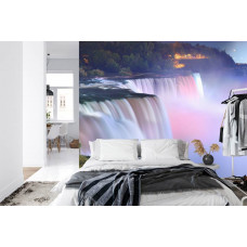 Ein beruhigendes Fototapete der Niagarafälle mit natürlicher Pracht, ideal für ein Schlafzimmer.