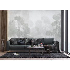 Fototapete von einem Ostgarten im Wohnzimmer, schafft ein Gefühl von Ruhe und Harmonie mit einem Hauch exotischer Schönheit.