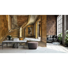 Eine Fototapete mit einem alten Gebäude für das Wohnzimmer und Schlafzimmer.