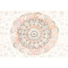 Pastell Mandalas, kunstvoll auf eine beruhigende Fototapete dargestellt.