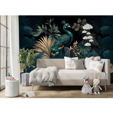 Fotostreifen mit einer wunderschönen Kulisse in einer eher mystischen tropischen Atmosphäre sowie Wandtapete in einem ruhigen Jugendzimmer.