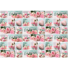 Fototapete mit rosa Rosen in einer liebevollen Atmosphäre, geeignet für Kinderzimmer und Vliestapeten.