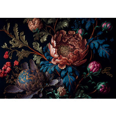 Blühende Pfingstrosen, stimmungsvoll festgehalten auf einer malerischen Fototapete mit Blumenmotiv.