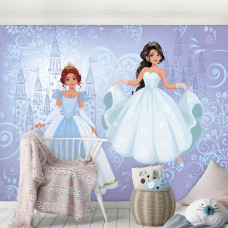 Eine Fototapete mit einer Prinzessin Ball Schloss für Kinderzimmer und Mädchenzimmer.