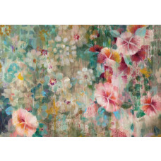 Malerische florale Schönheit kunstvoll auf dieser detaillierten Fototapete dargestellt.