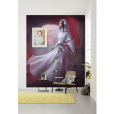 Eine klassische Star Wars Fototapete, die Prinzessin Leia als Symbol der Hoffnung zeigt.