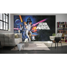 Eine klassische Star Wars Poster-Collage für das Wohnzimmer.