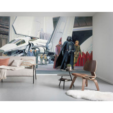 Ein Star Wars Classic Fototapete mit dem Todesstern Shuttle-Dock im Weltraum.