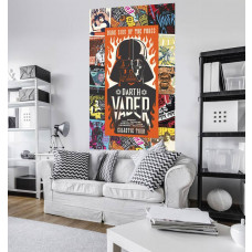 Eine Fototapete mit Star Wars-Poster