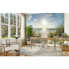 Fototapete Strand mit Dünen und Meer im Büro mit frischer und inspirierender Atmosphäre.