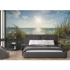 Fototapete Strand mit Dünen und Meer im Schlafzimmer mit Blick auf Strand und Meer.