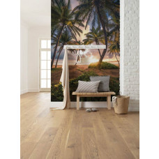 Eine Fototapete von einem tropischen Strand in Puerto Rico, perfekt für einen Sommerlook.