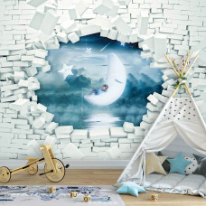 Eine Fototapete mit dem Schriftzug 