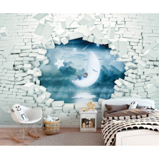 Eine Fototapete mit dem Schriftzug 