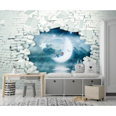 Eine Fototapete mit dem Schriftzug 