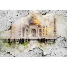 Fototapete des Taj Mahal, beeindruckend und historisch.