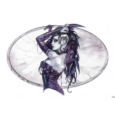 Taint-tattooed woman' Fototapete, künstlerisch und detailliert.