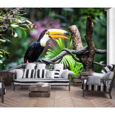 Fototapete Riesenvogelspinne im Vliestapeten-Stil für ein Wohnzimmer...