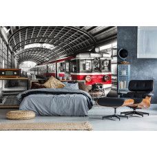 Eine Fototapete mit einem Bahnhof für das Jugendzimmer.