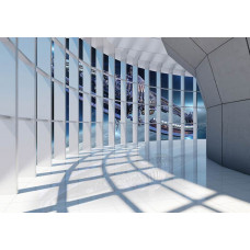 Raumschiff-Fototapete mit einer futuristischen Darstellung des Kosmos und des Weltraums, ideal für Science-Fiction-Fans.