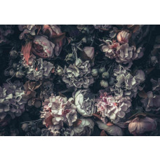 Vintage Blumen Fototapete für eine klassische und zeitlose Ausstrahlung.