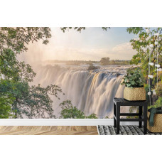 Eine inspirierende Fototapete der majestätischen Vitoria-Wasserfälle, perfekt für eine Küche.