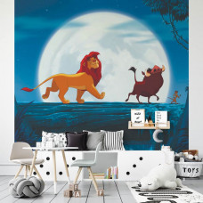 Eine Fototapete von Disneys König der Löwen mit Simba und dem legendären Hakuna Matata.