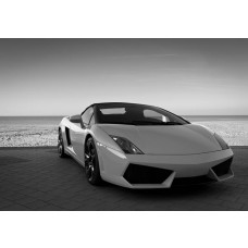 Fototapete eines Lamborghini, sportliches Auto mit modernem Stil.