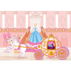 Fototapete einer Prinzessin auf einem Ball, zauberhaft und magisch.