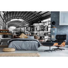 Fototapete Bahnhof für das Schlafzimmer.
