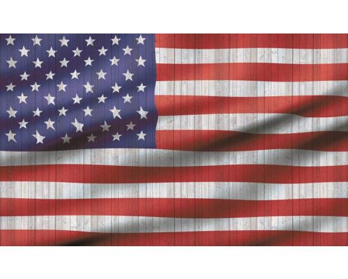 Fototapete mit der amerikanischen Flagge, dem Symbol der Vereinigten Staaten.